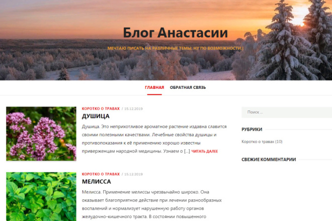 Продам молодой сайт с хостингом