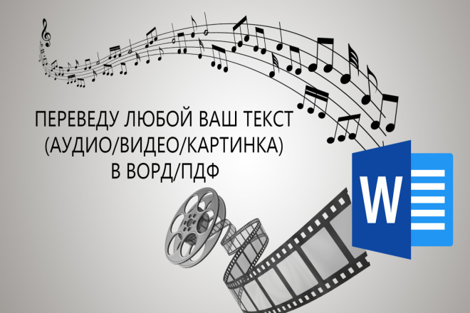 Переведу текст с любого носителя картинка, аудио, видео в word, PDF