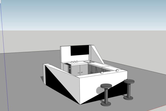 Создам схематическую визуализацию в SketchUp
