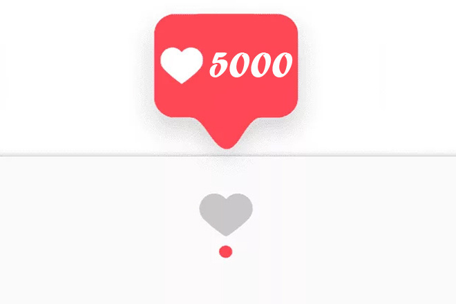 5000 лайков в Instagram. Качественные и в короткий срок