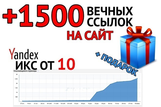 Суперцена на 1500 вечных трастовых ссылок +подарок 700 ссылок