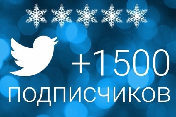 +1500 читателей в Twitter