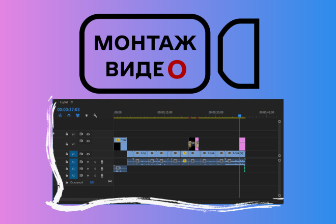 Простой монтаж видео