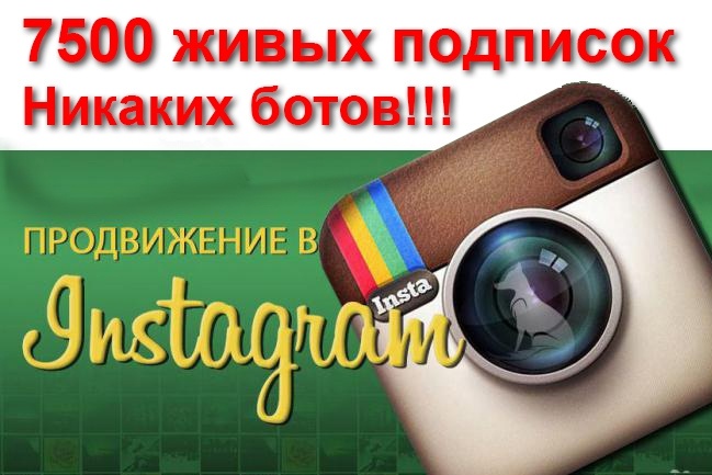 7500 подписок в инстаграм