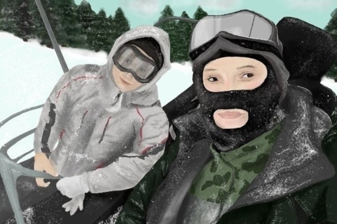 Портрет в стиле digital art