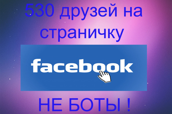 530 друзей на личную страницу Facebook