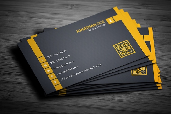 Макет визитки