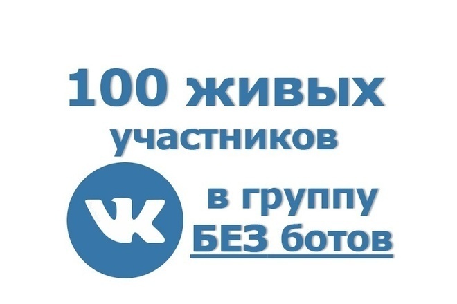 100 живых участников в группу ВК - БЕЗ БОТОВ