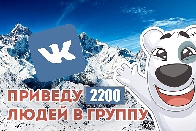 Получи 2200 подписчиков ВКонтакте в группу или на вашу страницу