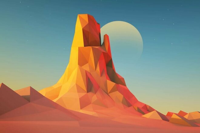 Рисую картины в стиле Low Poly