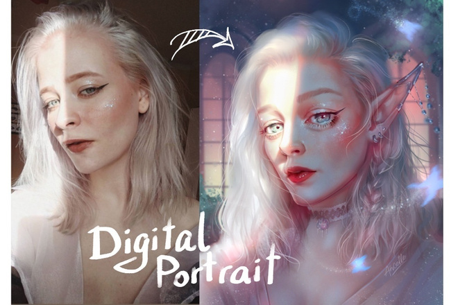 Нарисую цифровой портрет по фото