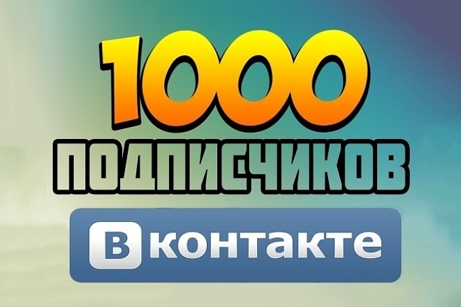 Увеличение числа подписчиков в ВКонтакте 1000+