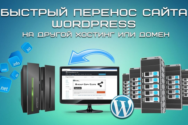 Корректный перенос сайта WordPress на новый домен или хостинг