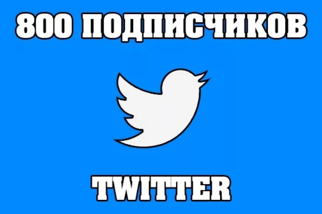 800 живых подписчиков Twitter. гарантия