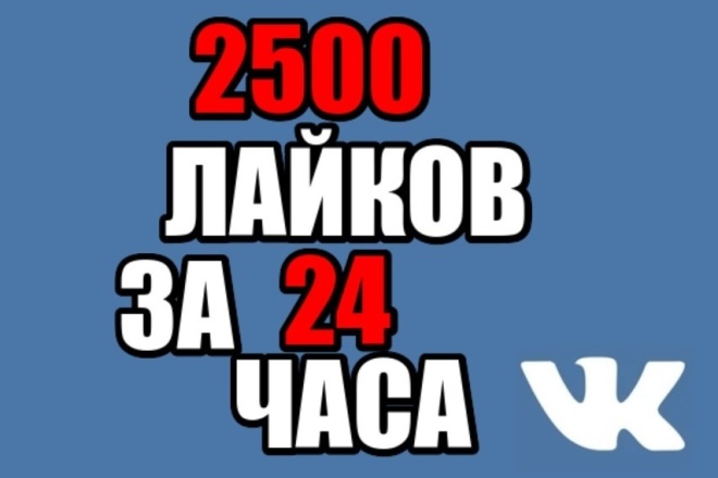 2500 лайков за 24 часа