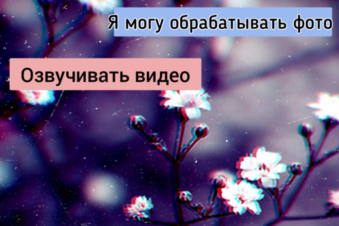 Я могу обрабатывать фото, и монтировать видео и озвучивать