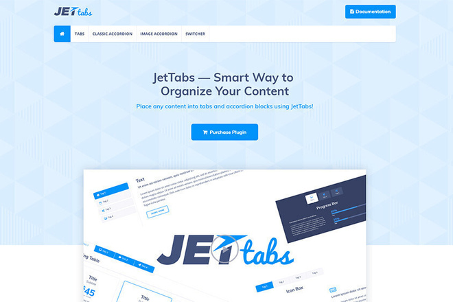 JetTabs Вкладки и аккордеоны для Elementor Page Builder