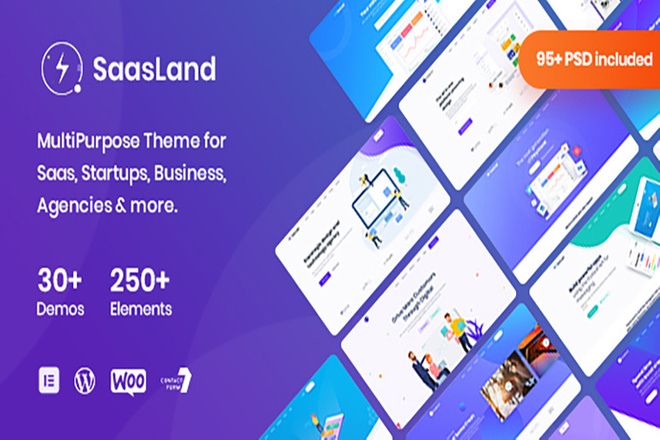 Saasland V3 многофункциональная ТЕМА ДЛЯ SAAS and startup