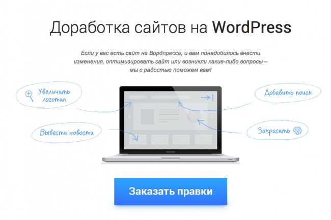 Настройка, доработка сайта на Wordpress