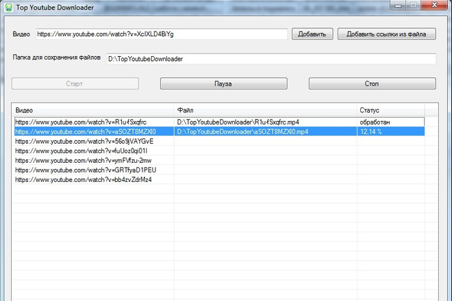 Top Youtube Downloader - программа для скачивания видео с youtube.com