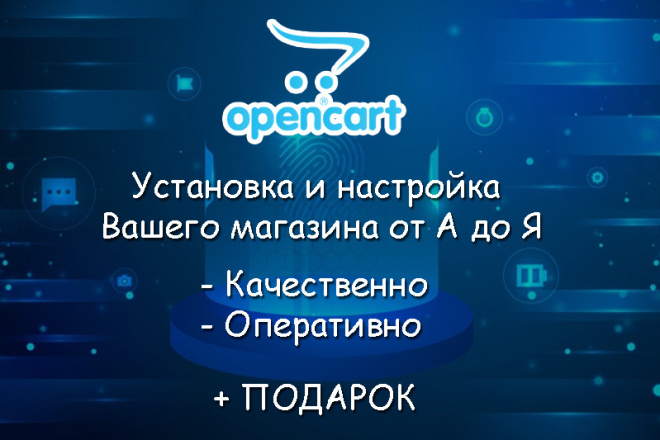 Оперативно установлю и настрою Ваш интернет-магазина на Opencart