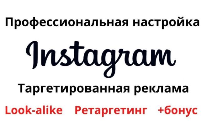 Профессиональная настройка таргетированной рекламы Facebook, Instagram