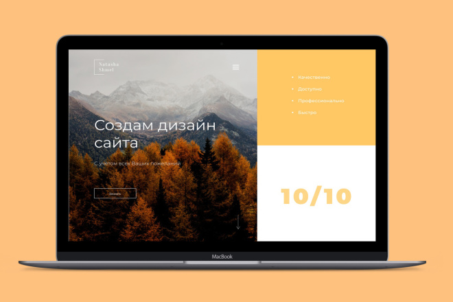 Создам дизайн Landing Page