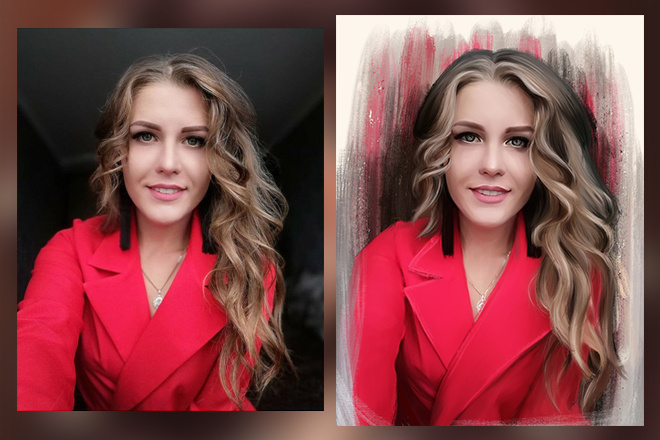Портрет в стиле Digital art
