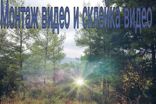 Сделаю монтаж видео