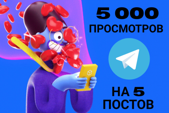 5 000 просмотров на пост в Telegram