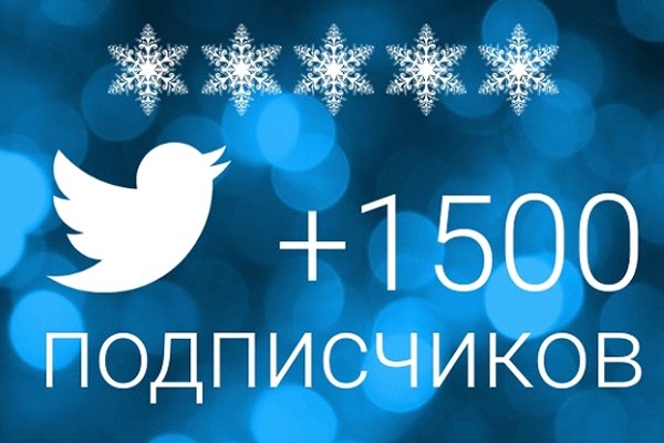 1500 читателей в Twitter