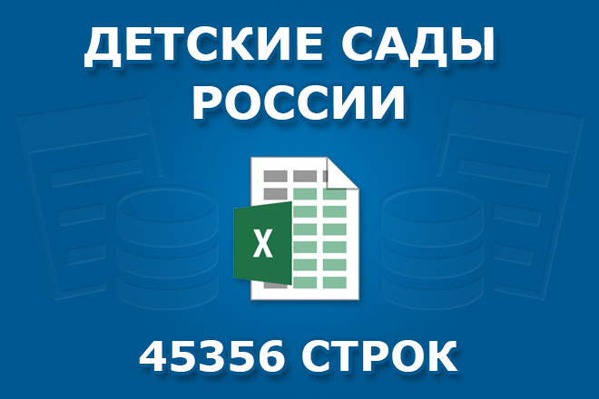 Готовая база детских садов России от 20.03.2020