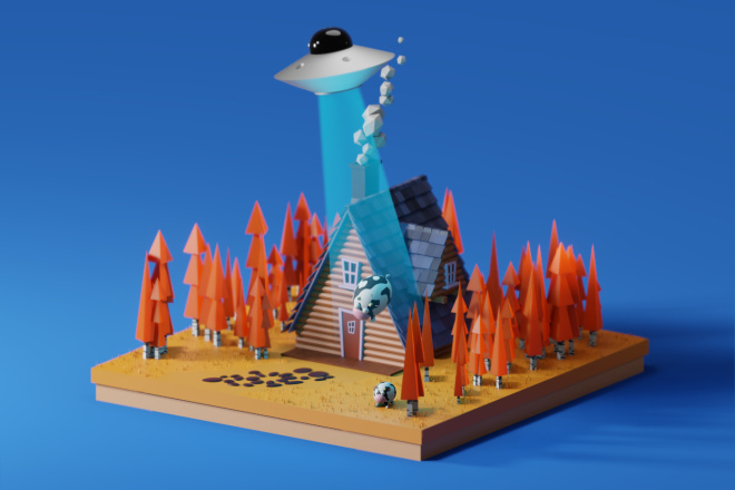 3d model Low Poly
