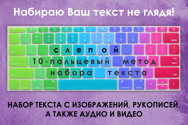 Набор текста с изображений, аудио, видео. Качественно