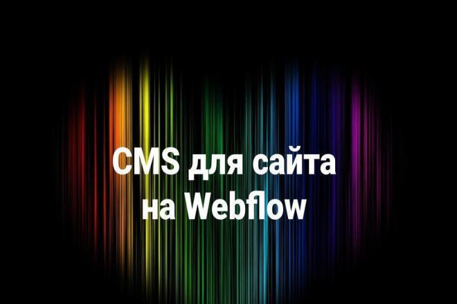 Подключение независимой административной панели CMS к сайту на Webflow