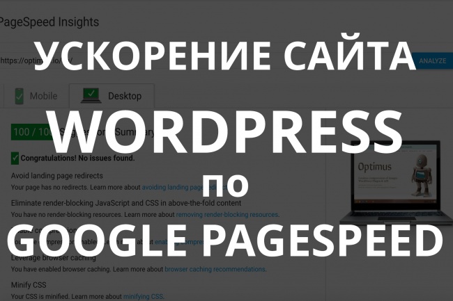 Ускорение сайта на WordPress по Google Pagespeed Insights