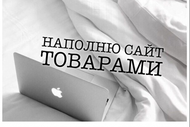 Наполнение сайта товарами