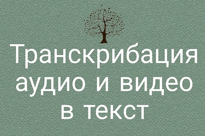 Транскрибация. Переведу в Текст Ваш материал