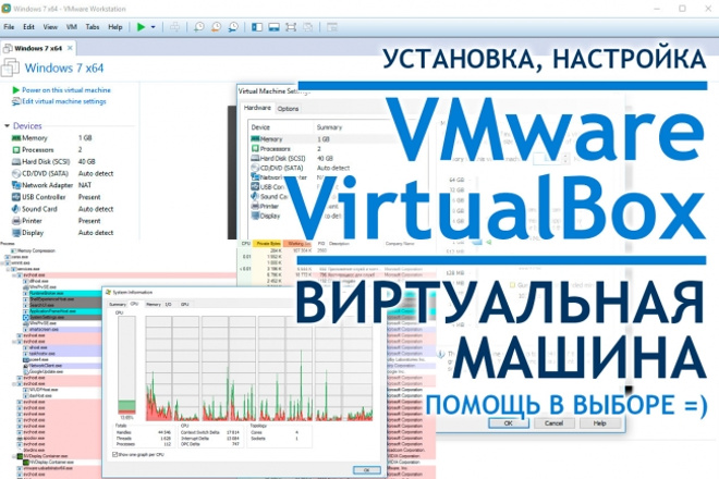 Виртуальная машина VMware или VirtualBox, гипервизор, установлю