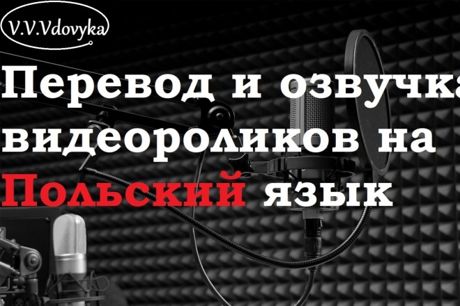 Перевод и дубляж аудио, видео файлов на польский язык