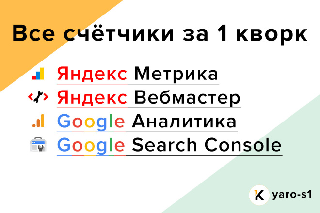 Установка Яндекс Метрики и Google Analytics + Подключение вебмастеров