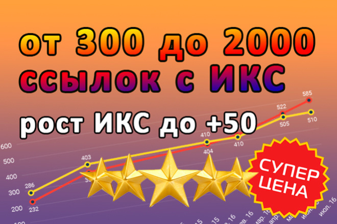 Размещу от 300 до 2000 ссылок с ИКС от 10