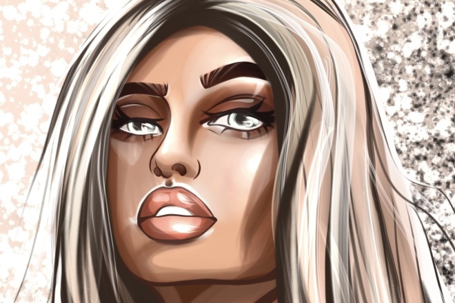 Напишу портрет и иллюстрацию в стиле glam и cartoon