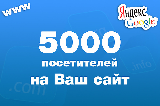 Качественный трафик на сайт из Москвы и области - 5000 посетителей