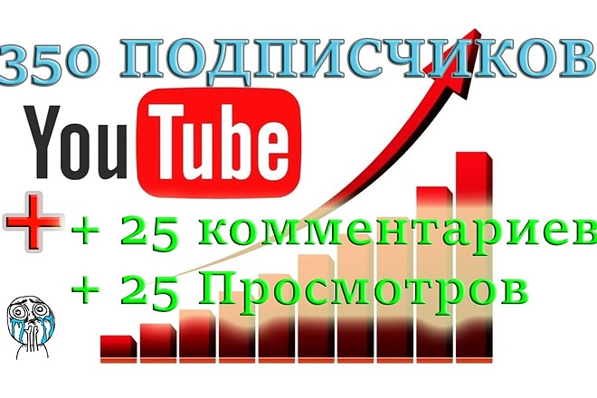 Добавлю 350 подписчиков + 25 комментариев + 25 Просмотров