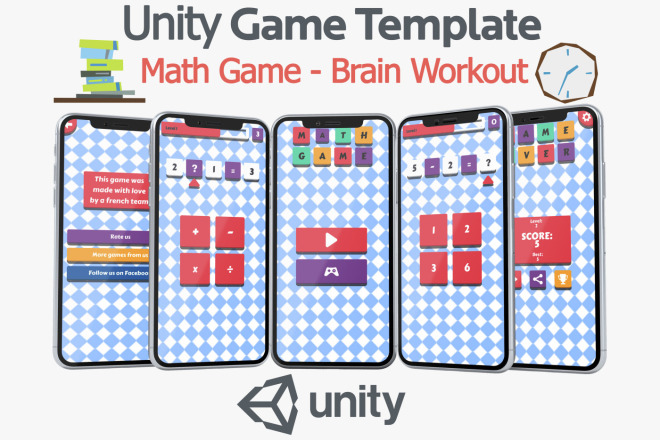 Исходник игры Math Game для Unity. Готовый проект + AdMob