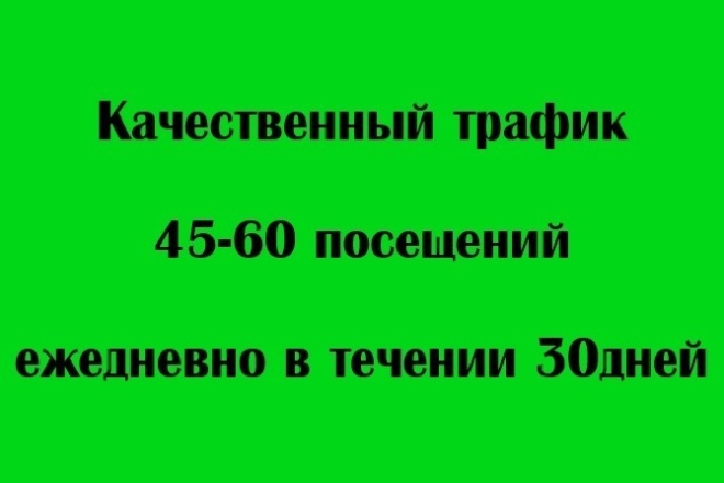 Поведенческий трафик 45-60 посещений ежедневно на 30 дней до 4 мин