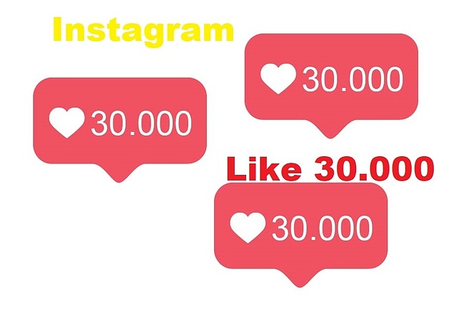 30.000 Лайков в Instagram на ваши фото