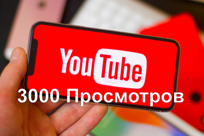 3000 просмотров на YouTube