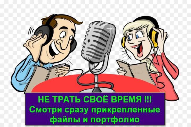 Профессиональная дикторская озвучка Вашего текста